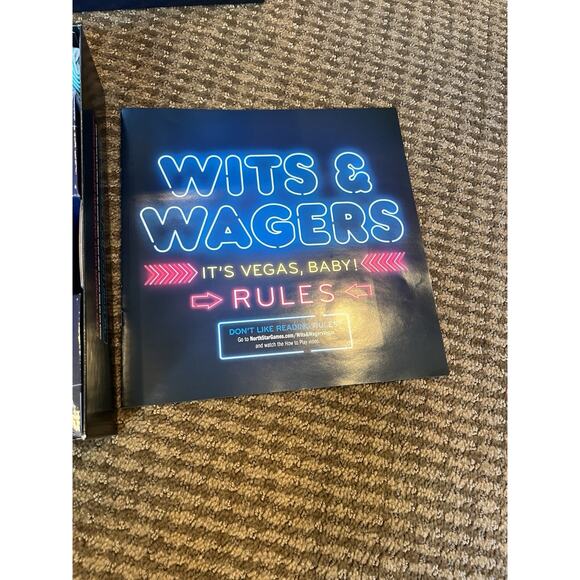 💙Wits & Wagers Board Game “It’s Vegas, Baby!” Edition 5+ Players Ages 13+ BNWOT - Picture 6 of 6